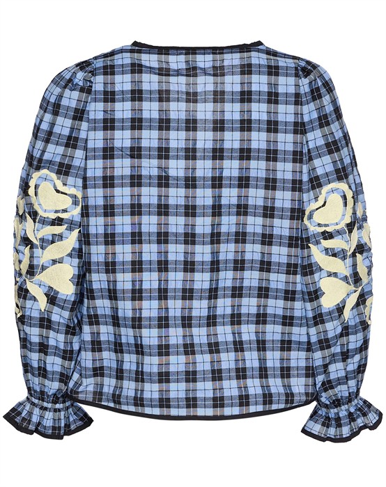 Fran Bluse - Blue Checks